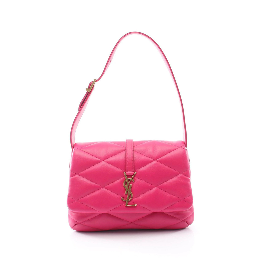 Saint Laurent Paris Shoulder Bag Leather Pink